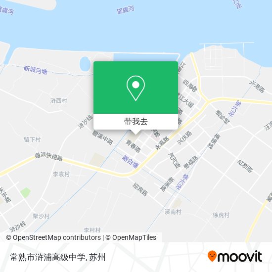 常熟市浒浦高级中学地图