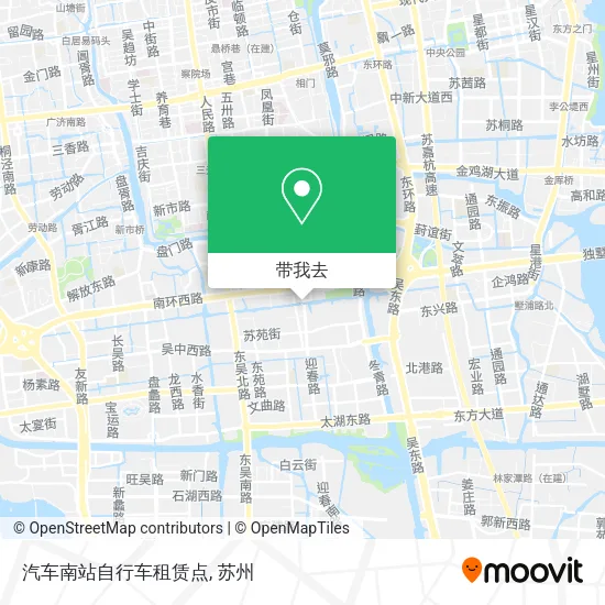 汽车南站自行车租赁点地图