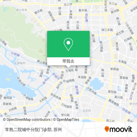 常熟二院城中分院门诊部地图