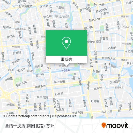 圣洁干洗店(南园北路)地图