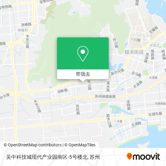 吴中科技城现代产业园南区-5号楼北地图