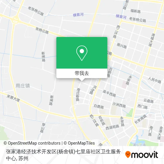 张家港经济技术开发区(杨舍镇)七里庙社区卫生服务中心地图