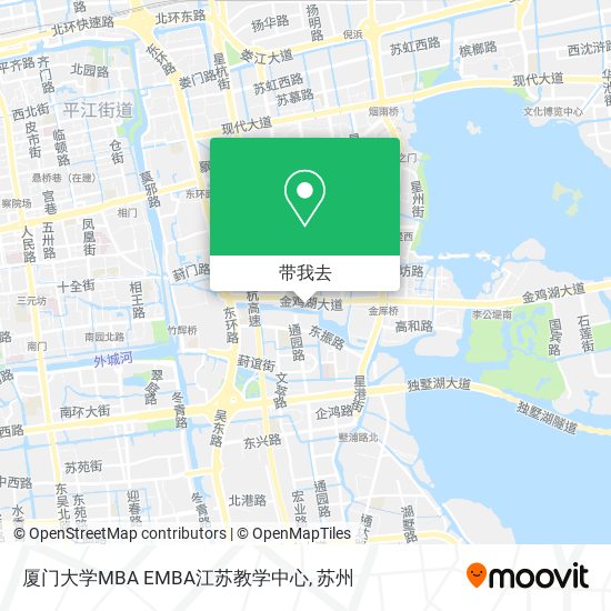 厦门大学MBA EMBA江苏教学中心地图
