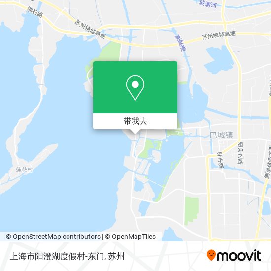 上海市阳澄湖度假村-东门地图