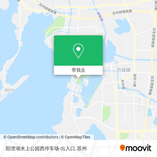 阳澄湖水上公园西停车场-出入口地图