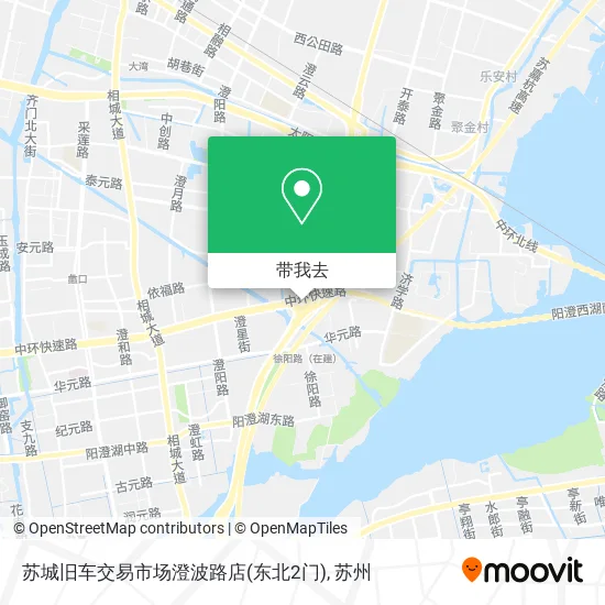 苏城旧车交易市场澄波路店(东北2门)地图