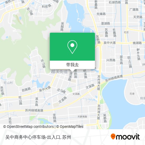 吴中商务中心停车场-出入口地图