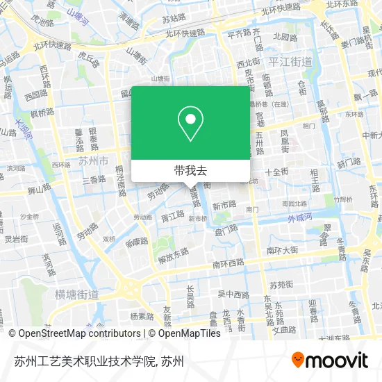 苏州工艺美术职业技术学院地图