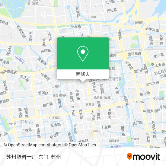 苏州塑料十厂-东门地图