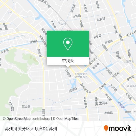 苏州浒关分区天顺宾馆地图