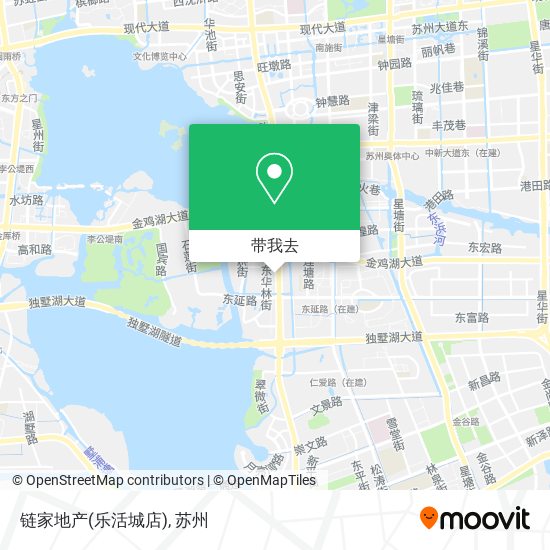链家地产(乐活城店)地图