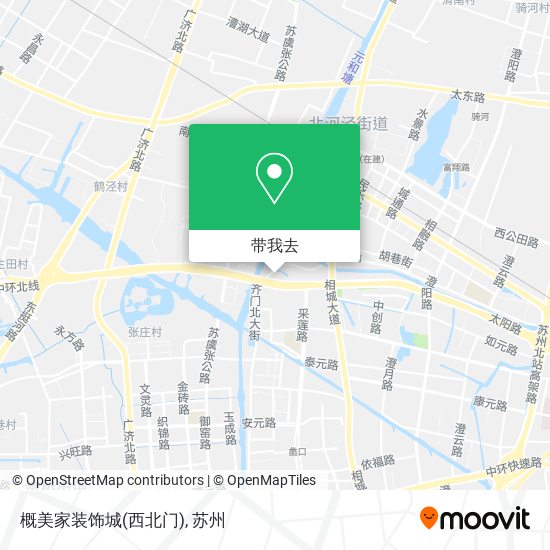概美家装饰城(西北门)地图