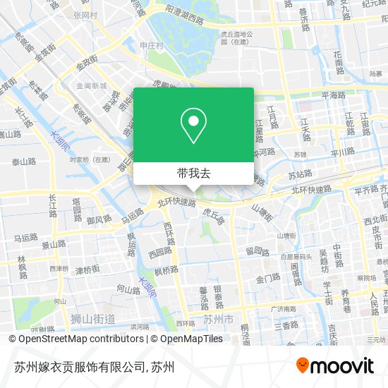 苏州嫁衣贡服饰有限公司地图