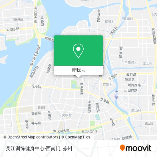 吴江训练健身中心-西南门地图