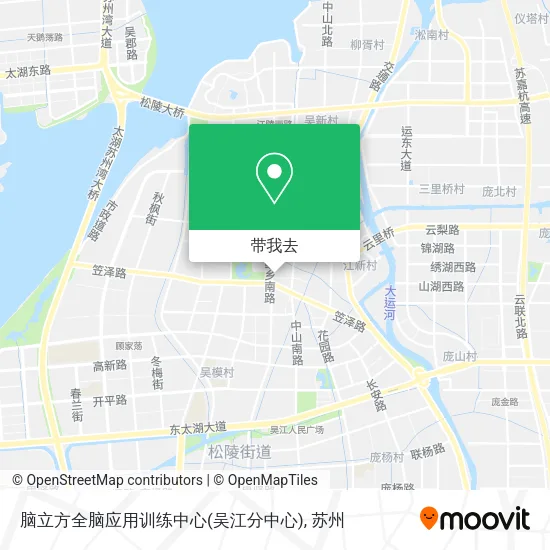 脑立方全脑应用训练中心(吴江分中心)地图