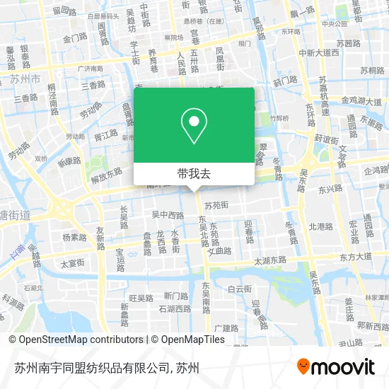 苏州南宇同盟纺织品有限公司地图