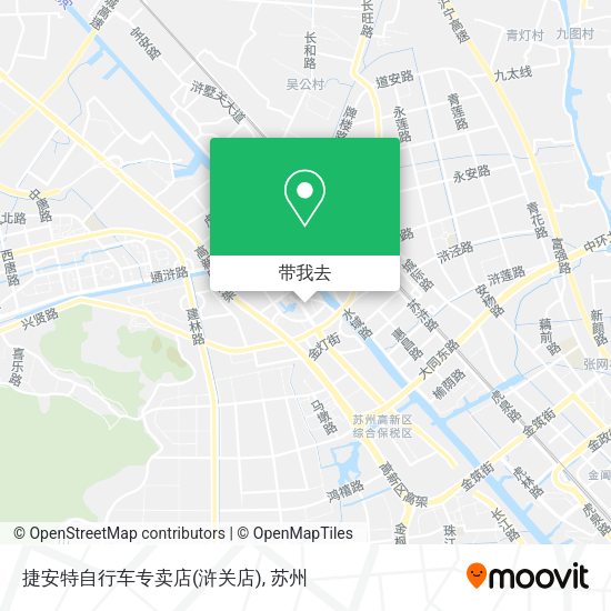 捷安特自行车专卖店(浒关店)地图