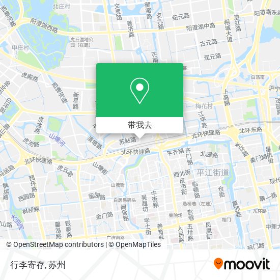 行李寄存地图