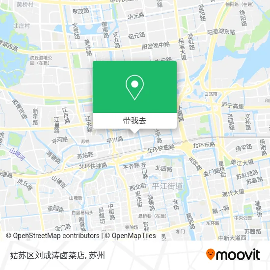 姑苏区刘成涛卤菜店地图