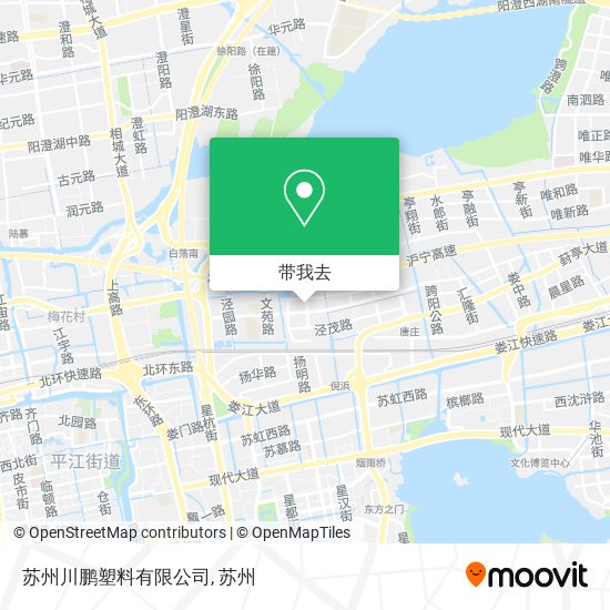 苏州川鹏塑料有限公司地图