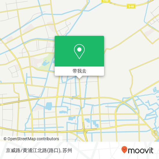 京威路/黄浦江北路(路口)地图