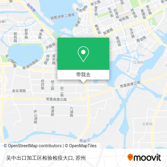 吴中出口加工区检验检疫大口地图