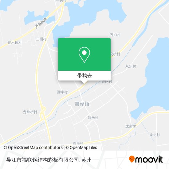 吴江市福联钢结构彩板有限公司地图