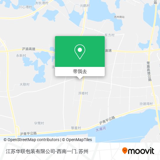 江苏华联包装有限公司-西南一门地图