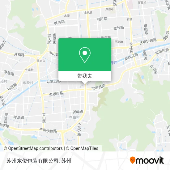 苏州东俊包装有限公司地图