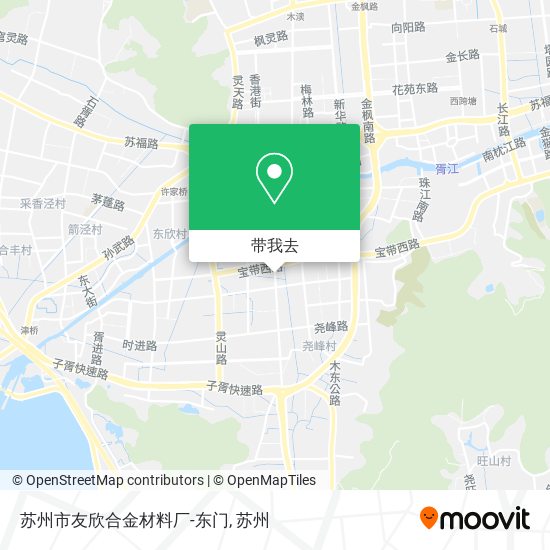 苏州市友欣合金材料厂-东门地图