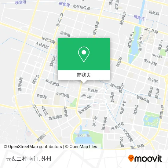 云盘二村-南门地图