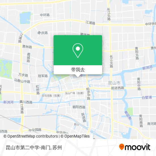 昆山市第二中学-南门地图