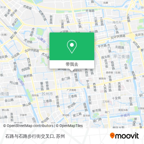 石路与石路步行街交叉口地图