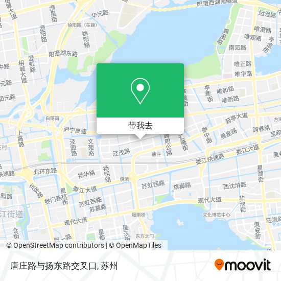 唐庄路与扬东路交叉口地图