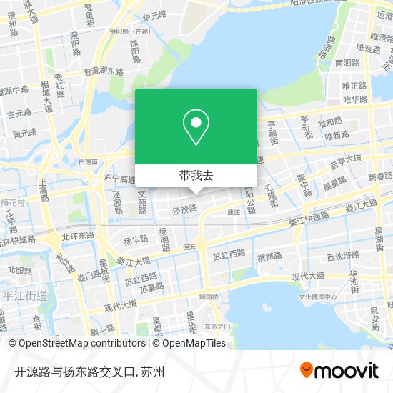 开源路与扬东路交叉口地图