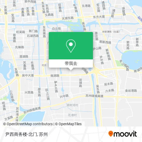 尹西商务楼-北门地图