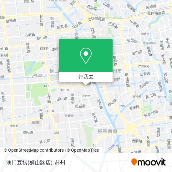 澳门豆捞(狮山路店)地图