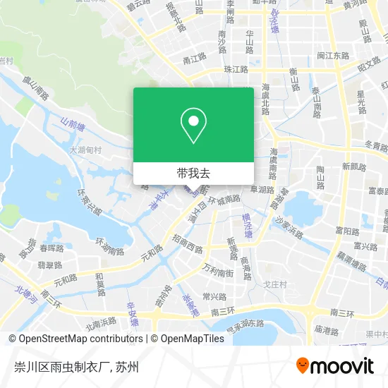 崇川区雨虫制衣厂地图