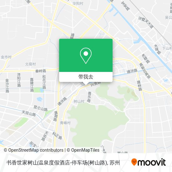 书香世家树山温泉度假酒店-停车场(树山路)地图