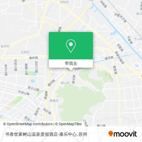 书香世家树山温泉度假酒店-康乐中心地图