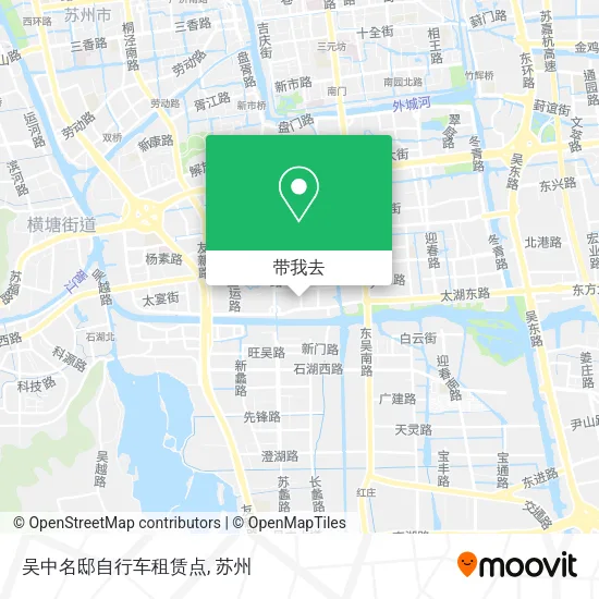 吴中名邸自行车租赁点地图