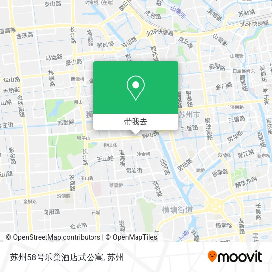 苏州58号乐巢酒店式公寓地图