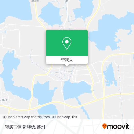 锦溪古镇-新牌楼地图