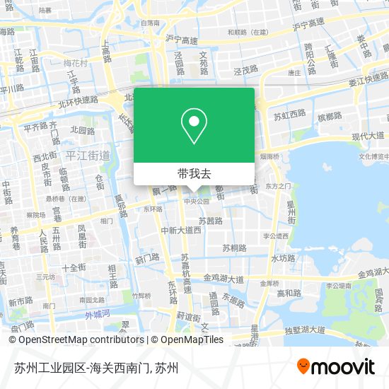 苏州工业园区-海关西南门地图