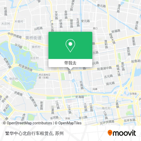 繁华中心北自行车租赁点地图