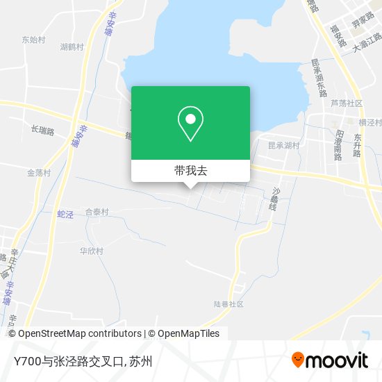 Y700与张泾路交叉口地图
