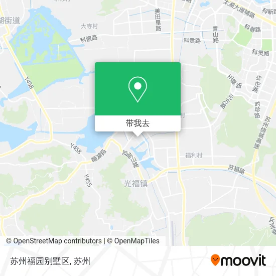 苏州福园别墅区地图
