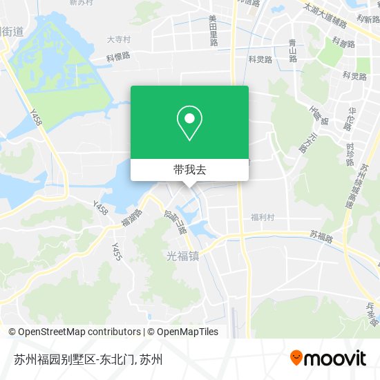 苏州福园别墅区-东北门地图