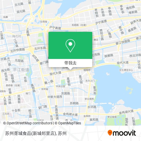 苏州胥城食品(新城邻里店)地图