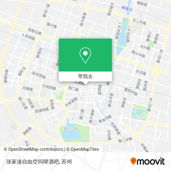 张家港自由空间啤酒吧地图